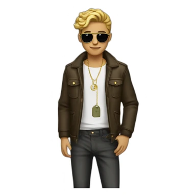 Calistenics fashion boy old money sticker