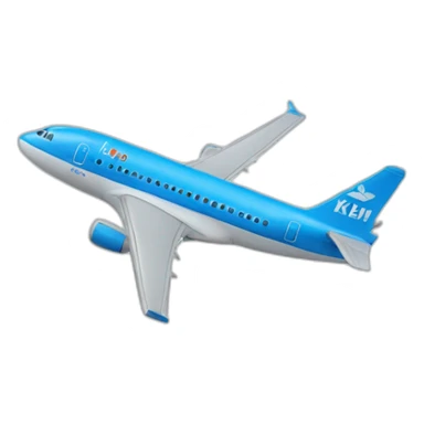 klm plane sticker