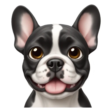 little-happy-French-bulldog sticker