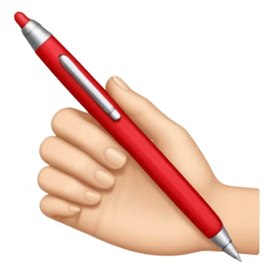 this emoji ✍🏻 with a red pen sticker