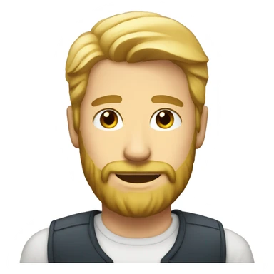 Handsome blond men with beard sticker