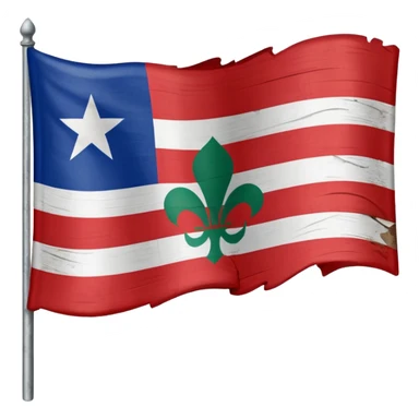 black foot flag (French Algerian) sticker