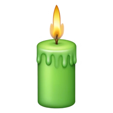 Green trading candle sticker
