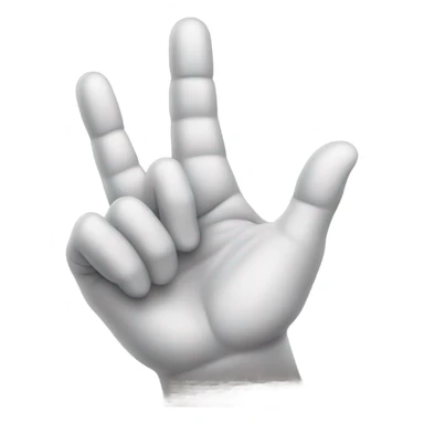 a hand that shows Rock On Hand Sign sticker