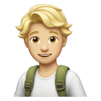 Blonde boy in Disneyland sticker