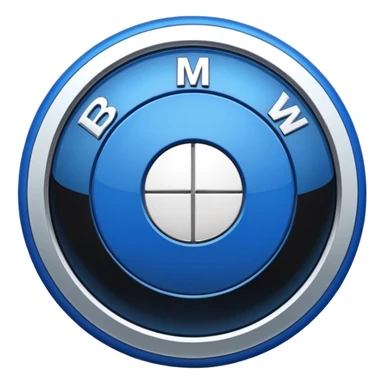Bmw symbol real without double layer  sticker