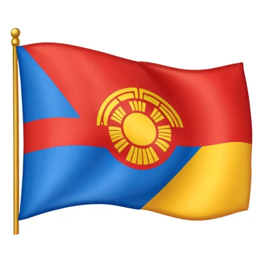 Mongolia flag 2025 sticker