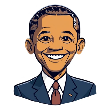 Fat Obama  sticker