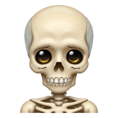 Squelette qui pleure sticker