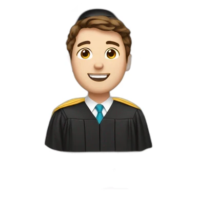 Proud graduate Male Brown Hair with confetti emoji sticker