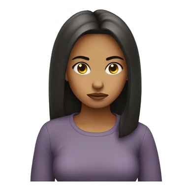 sulking girl sticker