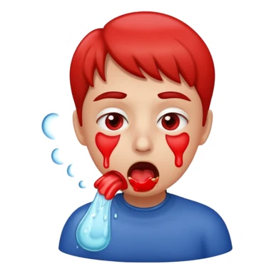 Choking emote sticker