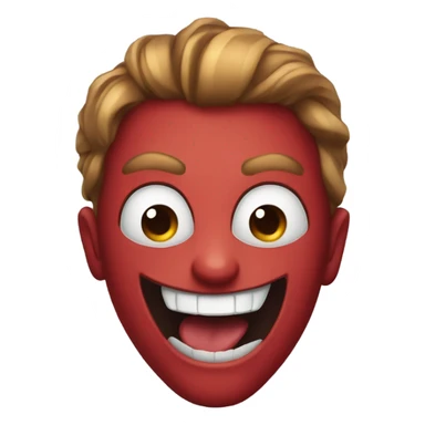 spider manwith a freaky smile sticker