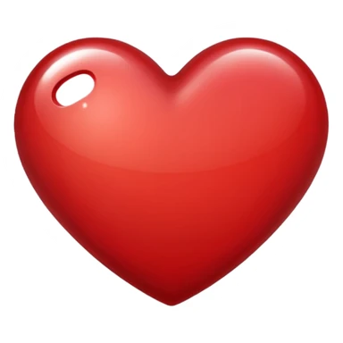 heart with a subtle shimmer sticker