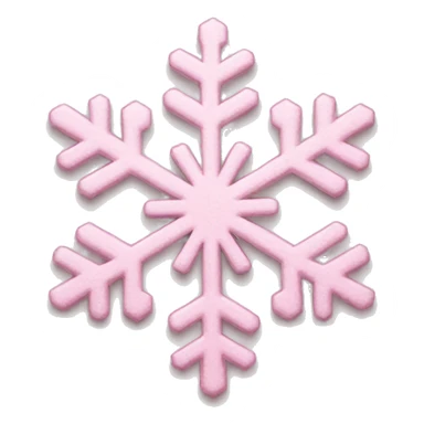 pastel pink snowflake  sticker
