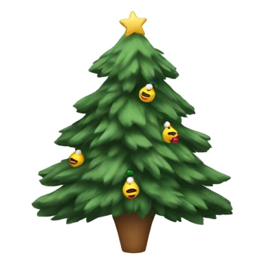 Goose in a Christmas tree suit sticker