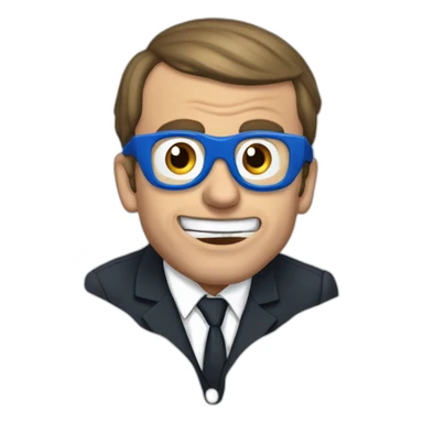 Emmanuel Macron qui fume sticker