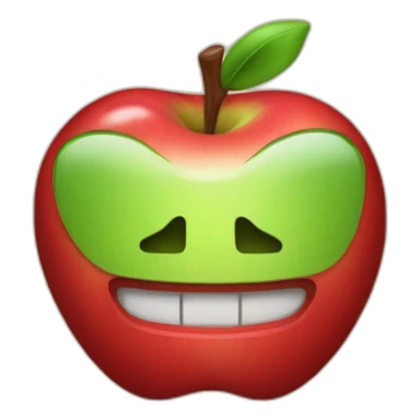 Apple logo brocken sticker