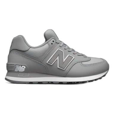 newbalance grey 574 shoes sticker