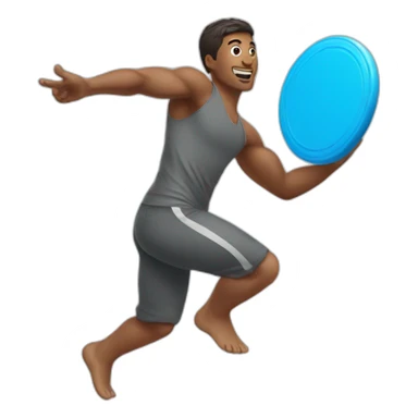 throwing frisbee sticker