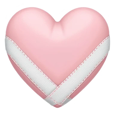a heart con una venda like this but baby pink  sticker