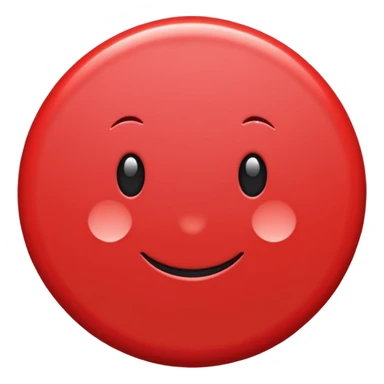 Red colour ok  simple emoji sticker