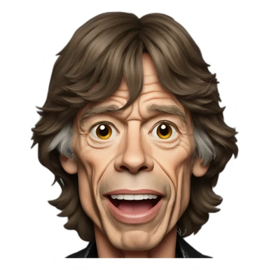 Mick jagger sticker
