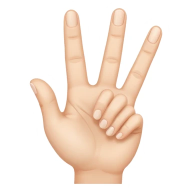 Three-finger salute sticker
