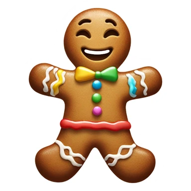 Ginger bread man sticker