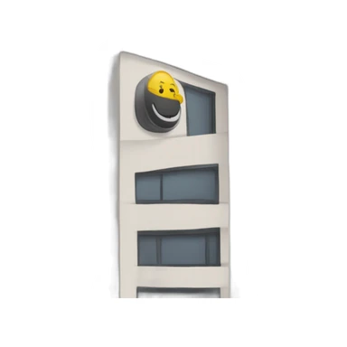 Un noir un chinois et un français sur un immeuble sticker