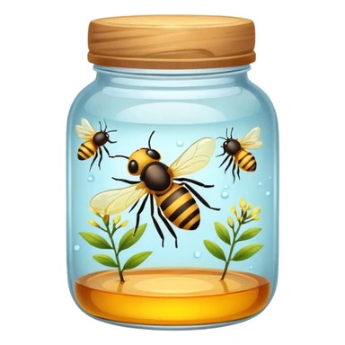 honey jar with trapped fireflies sticker