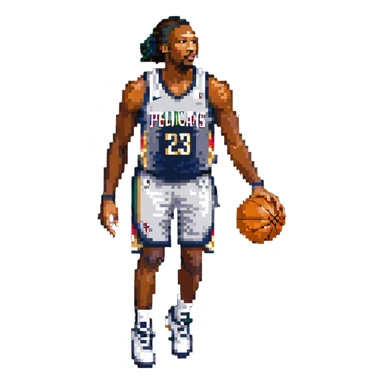 New Orleans Pelicans basketball player sticker