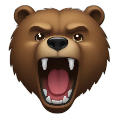 Grizzly angry bear claws sticker