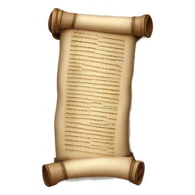 Rolled up Torah scroll sticker