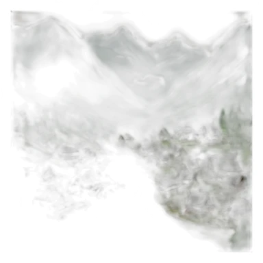 Village in the mountains sticker