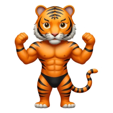 Tiger body sticker