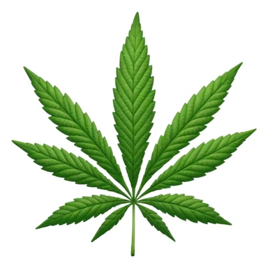 Marihuana hoja emoji sticker