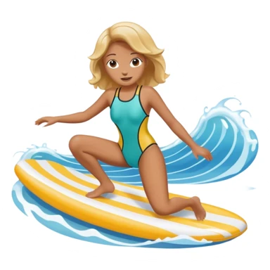 Guest floating on an artificial wave  sticker