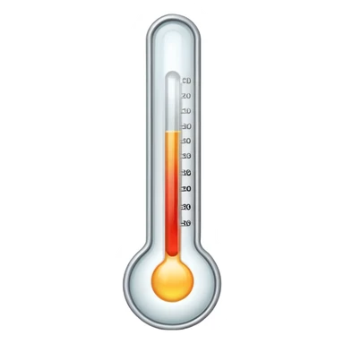 a medical thermometer whose temperature has risen too much high sticker