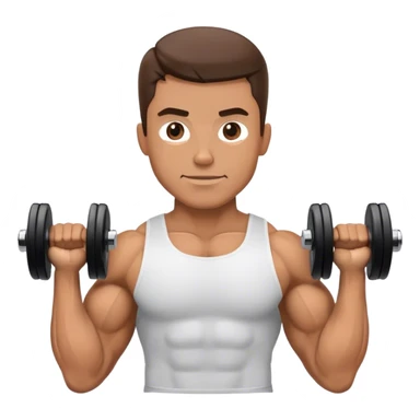 guy how to do bicep curls sticker