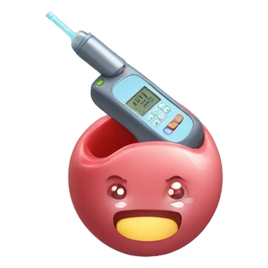 diabetes device testing blood sticker