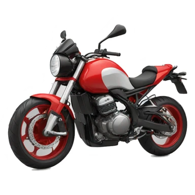 Moto sportive rouge  sticker