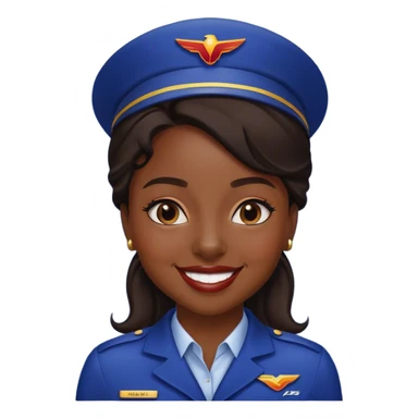 Southwest airline attendant black girl  sticker