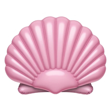 vintage rococo pale pink inflatable puffy shell phone sticker