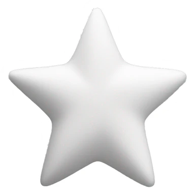 white star no face sticker