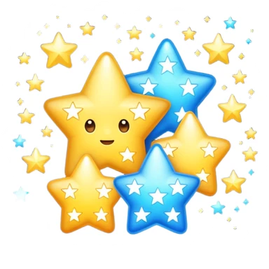 twinkling stars sticker