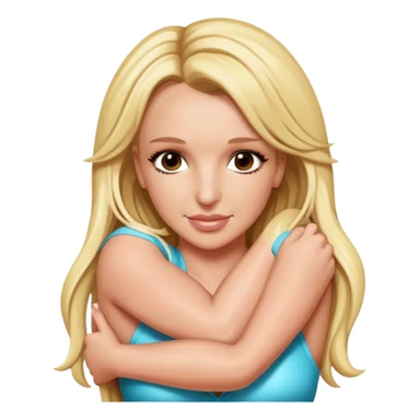 Britney Spears hugging Britney Spears sticker