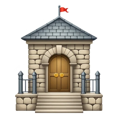 guard post near palace gates show in front of palace gates sticker