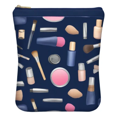 Makeup bag in the navy blue  sticker