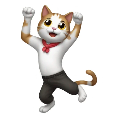 Gato bailando  sticker